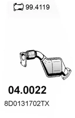 Catalizador Audi A4 B5 · Audi A4 B5 Avant · Vw PASSAT B3/B4 Variant
