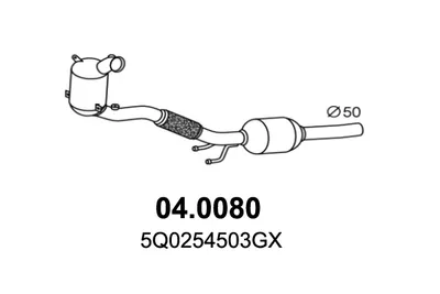 Catalizador Audi Q2 · Seat ATECA · Skoda KAROQ