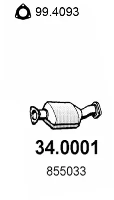 Catalizador Opel ASTRA F Saloon · Opel ASTRA F Convertible · Opel ASTRA F Hatchback