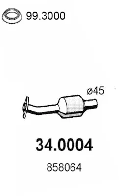 Catalizador Opel CORSA B · Opel ASTRA F Saloon · Opel ASTRA F Hatchback