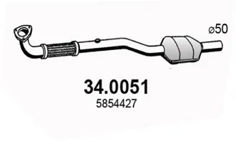 Catalizador Opel ASTRA G Hatchback · Opel ASTRA G Estate · Opel ASTRA G Saloon
