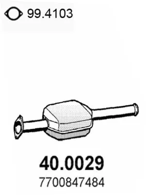 Catalizador Renault RAPID Box Body/MPV · Renault CLIO I · Renault CLIO I Hatchback Van
