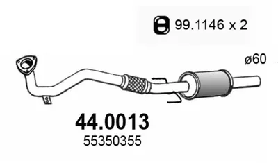 Catalizador Opel VECTRA C · Opel VECTRA C GTS · Opel SIGNUM Hatchback