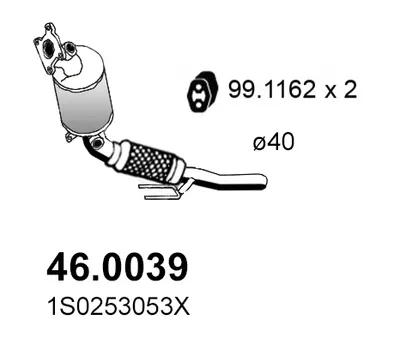 Catalizador Seat Mii · Skoda CITIGO · Vw UP!