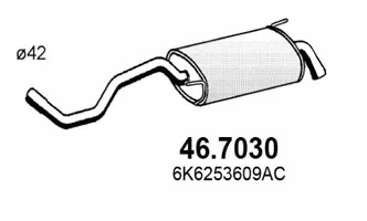 Silenciador posterior Seat IBIZA II