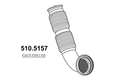 Tubo de escape ASSO 510.5157