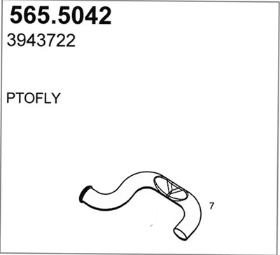 Tubo de escape ASSO 565.5042
