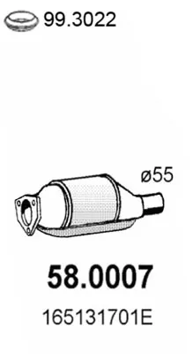 Catalizador Seat CORDOBA · Seat TOLEDO I · Vw PASSAT B3/B4