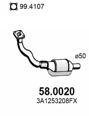 Catalizador Vw PASSAT B3/B4 · Vw PASSAT B3/B4 Variant · Vw GOLF III Cabriolet