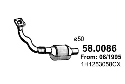 Catalizador Vw PASSAT B3/B4 · Vw PASSAT B3/B4 Variant · Vw GOLF III Cabriolet