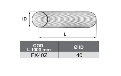 Tubo de escape ASSO FX40Z