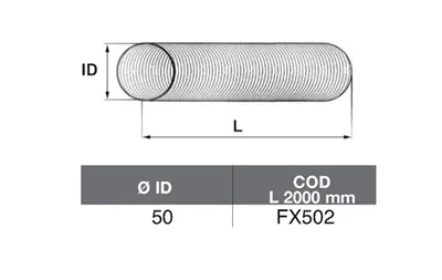 Tubo de escape ASSO FX502