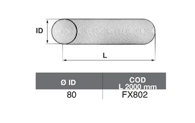 Tubo de escape ASSO FX802