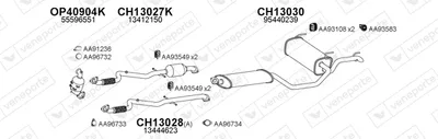 Sistema de gases de escape Chevrolet ORLANDO