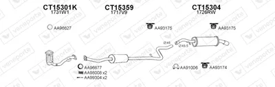Sistema de gases de escape Citroën C2