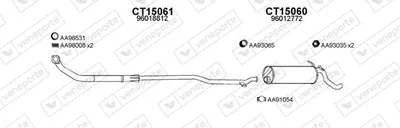 Sistema de gases de escape Citroën C15 Box Body/MPV