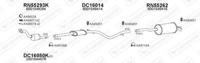 Sistema de gases de escape Dacia LOGAN MCV
