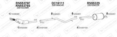Sistema de gases de escape Dacia LOGAN MCV · Dacia LOGAN EXPRESS · Dacia LOGAN Pickup