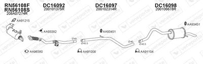Sistema de gases de escape Dacia LODGY