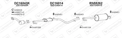 Sistema de gases de escape Dacia LOGAN MCV