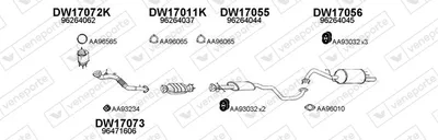 Sistema de gases de escape Daewoo REZZO
