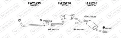 Sistema de gases de escape Fiat DUNA Weekend · Fiat ELBA