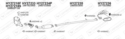 Sistema de gases de escape Hyundai TUCSON