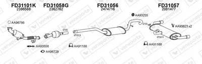 Sistema de gases de escape Ford KUGA II