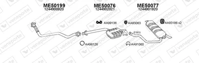 Sistema de gases de escape Mercedes-Benz 124 T-Model · Mercedes-Benz E-CLASS T-Model