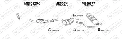Sistema de gases de escape Mercedes-Benz E-CLASS T-Model