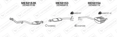 Sistema de gases de escape Mercedes-Benz C-CLASS