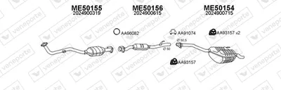 Sistema de gases de escape Mercedes-Benz C-CLASS