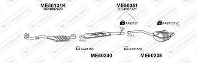 Sistema de gases de escape Mercedes-Benz C-CLASS · Mercedes-Benz C-CLASS T-Model