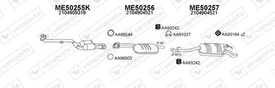 Sistema de gases de escape Mercedes-Benz E-CLASS