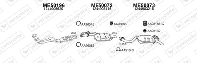 Sistema de gases de escape Mercedes-Benz 124 Saloon · Mercedes-Benz E-CLASS