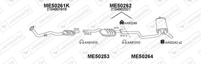 Sistema de gases de escape Mercedes-Benz E-CLASS T-Model