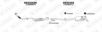 Sistema de gases de escape Mercedes-Benz E-CLASS