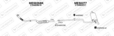 Sistema de gases de escape Mercedes-Benz E-CLASS T-Model