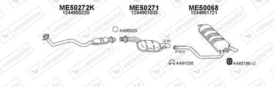 Sistema de gases de escape Mercedes-Benz E-CLASS T-Model