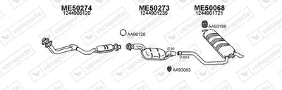 Sistema de gases de escape Mercedes-Benz E-CLASS T-Model