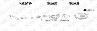 Sistema de gases de escape Mercedes-Benz S-CLASS