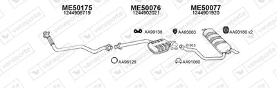 Sistema de gases de escape Mercedes-Benz 124 T-Model