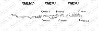 Sistema de gases de escape Mercedes-Benz E-CLASS Coupe