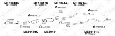 Sistema de gases de escape Mercedes-Benz SPRINTER 4-t Bus · Mercedes-Benz SPRINTER 4-t Van · Mercedes-Benz SPRINTER 4-t Platform/Chassis