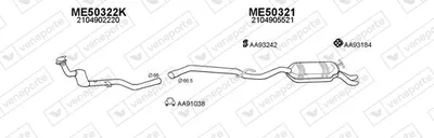 Sistema de gases de escape Mercedes-Benz E-CLASS
