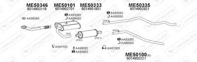 Sistema de gases de escape Mercedes-Benz T1/TN Platform/Chassis