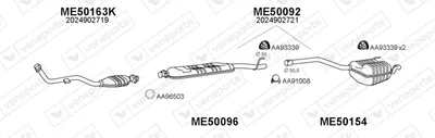 Sistema de gases de escape Mercedes-Benz C-CLASS · Mercedes-Benz C-CLASS T-Model