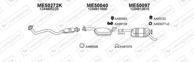 Sistema de gases de escape Mercedes-Benz E-CLASS