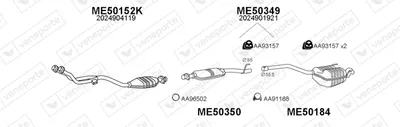 Sistema de gases de escape Mercedes-Benz C-CLASS