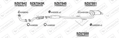 Sistema de gases de escape Suzuki BALENO · Suzuki BALENO Estate